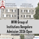 MVM Group of Institutions Bangalore Admission 2026 Open; Apply Online @mvminstitute.edu.in